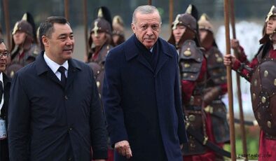 Cumhurbaşkanı Erdoğan, Kırgızistan’da Resmi Törenle Karşılandı