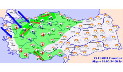 Meteoroloji’den 44 il için uyarı!