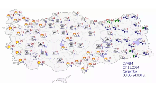 Meteoroloji’den 5 Günlük Hava Raporu!