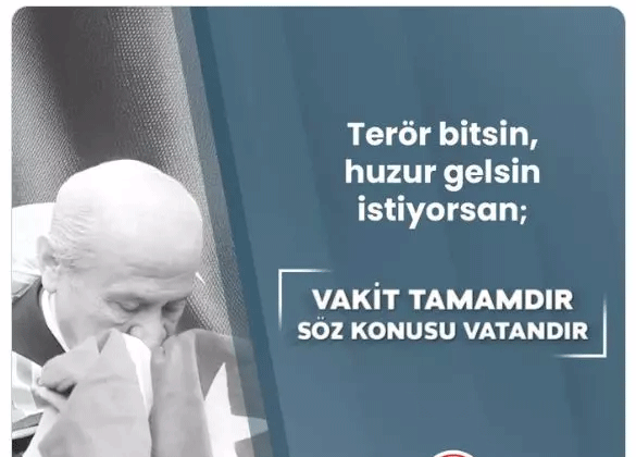 MHP’nin hesabından yapılan paylaşım kafa karıştırdı