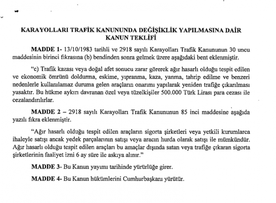 ÖTV'siz ve KDV'siz araç için kanun teklifi verildi!