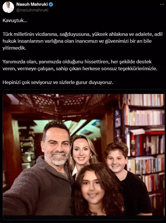 Nasuh Mahruki'den ilk mesaj