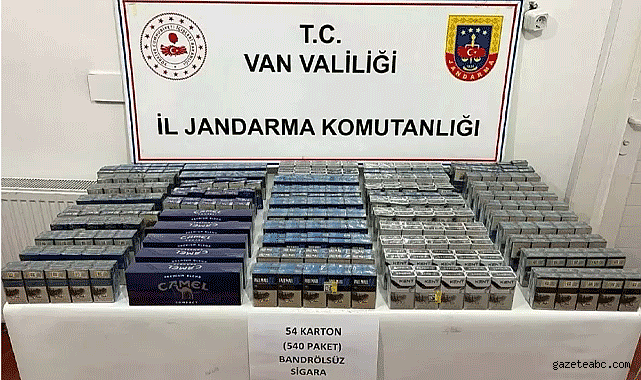 Van’da 860 paket kaçak sigara yakalandı