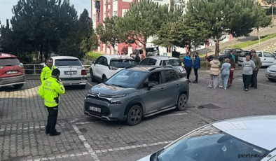 Park etmek istedi kocasını ezdi