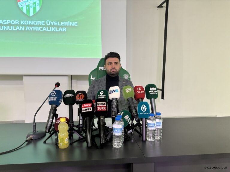 Bursaspor Başkanı Enes Çelik: “Borcun Yarısını Bitirdik”