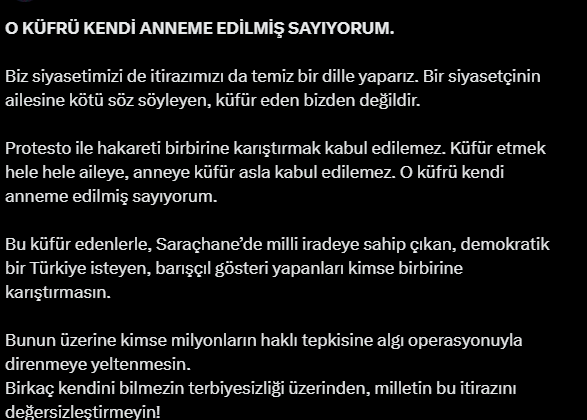 Özgür Özel’den Küfür Tepkisi!