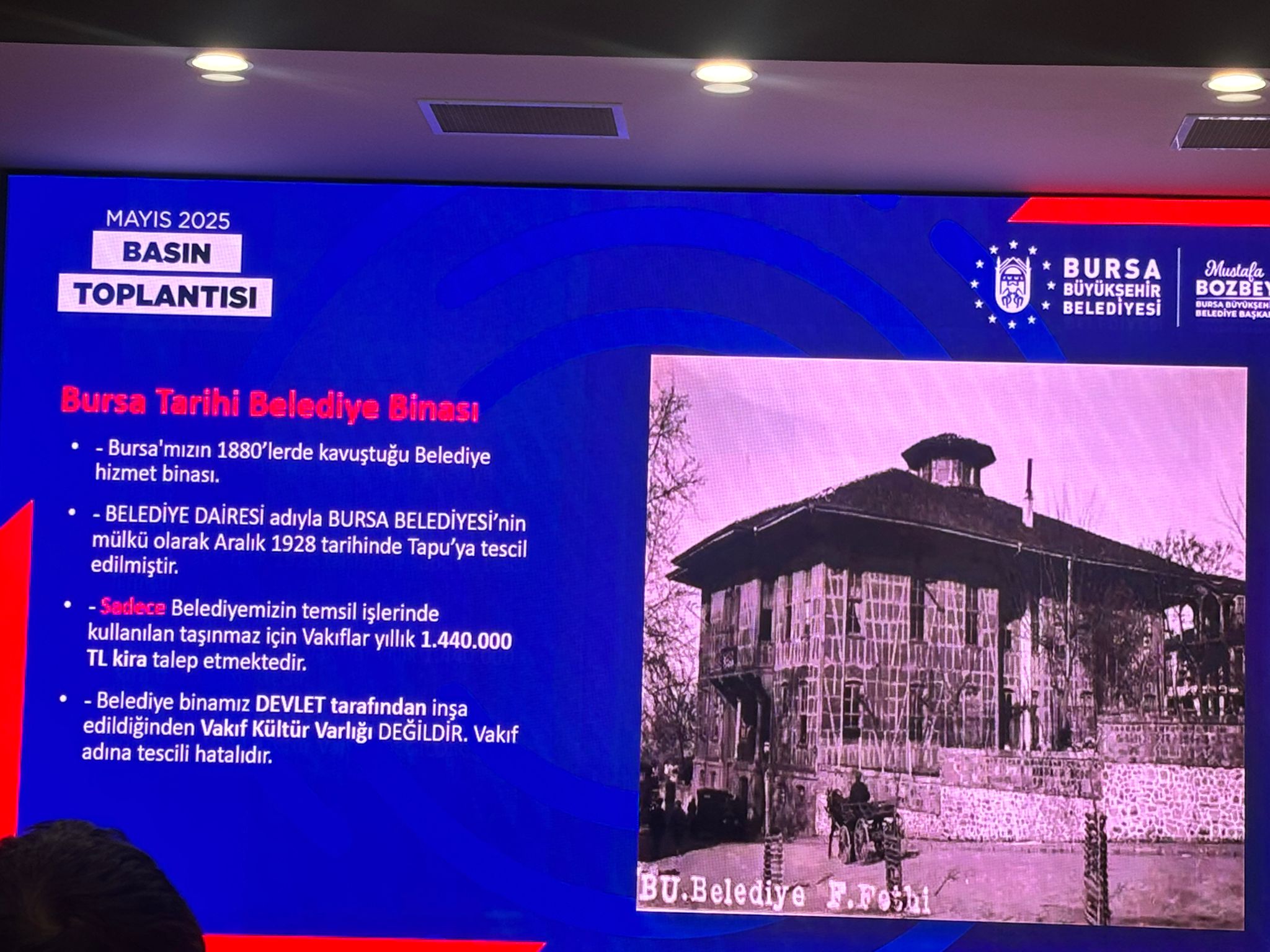 Başkan Bozbey'den Vakıflar Genel Müdürlüğüne Sert Sözler