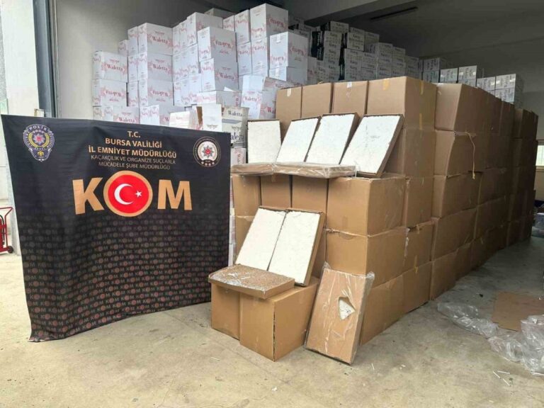 "Bursa'da Eş Zamanlı Kaçakçılık Operasyonu: Tonlarca Yasaklı Madde Ele Geçirildi"