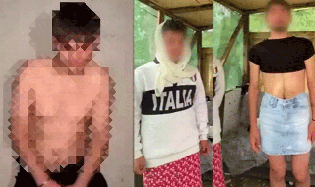 Gençlere etek giydiren kişi, canlı yayında darp edildi