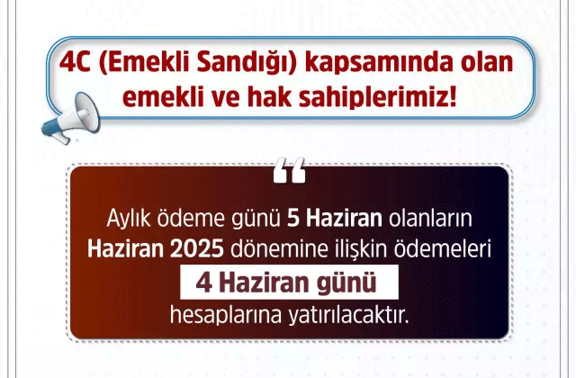 Haziran 2025 Maaş Ödemeleri 4 Haziran’da