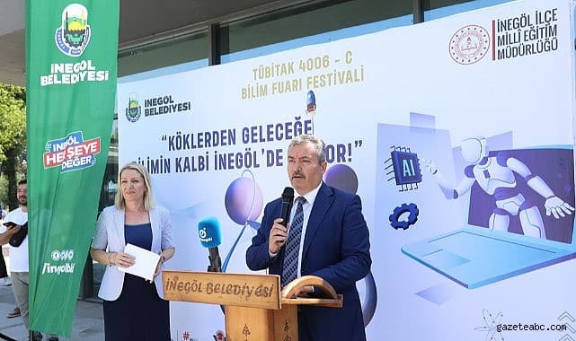 İnegöl Kent Meydanı ”Tübitak Bilim Fuarı Festivaline” Ev Sahipliği Yaptı