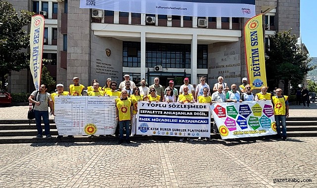 KESK Bursa Şubesinden Toplu İş Sözleşmesi Basın Açıklaması