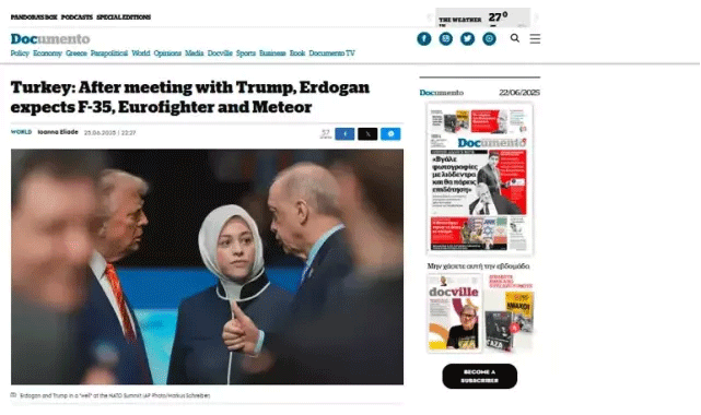 Trump’ın Onayı Yunanistan’ı Alama Geçirdi