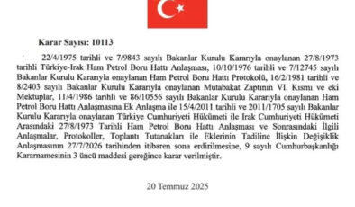 52 yıllık anlaşma bitiyor