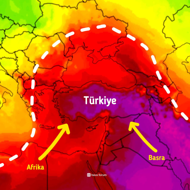 Afrika ve Basra sıcaklarının ikinci dalgası yolda