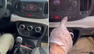 Araçtaki düzenek pes dedirtti