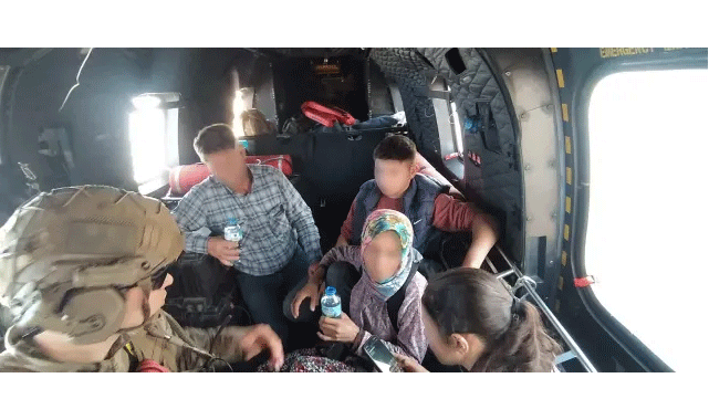 Helikopterle Nefes Kesen Kurtarma