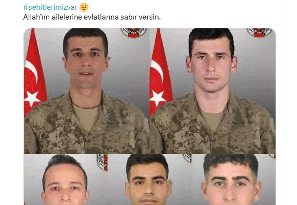 Şehitlerimize Ünlü İsimlerden Taziye Mesajı