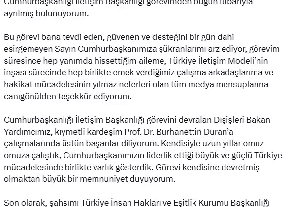 TİHEK Başkanlığı’na Yeni Atama