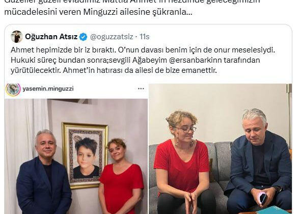 Ahmet Minguzzi Davasında Yeni Gelişme