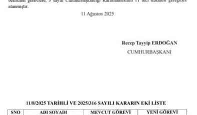Jandarma’da Üst Düzey Atamalar