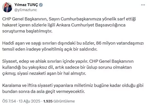 Sert Sözler, Soruşturma Getirdi