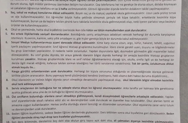 Tartışmalı Kural Listesi Gündemde