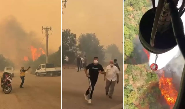 Yangın Yerleşim Yerlerine Sıçradı