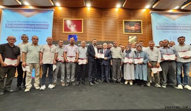 Başkan Bozbey Yangın Kahramanlarına Teşekkür Belgesi