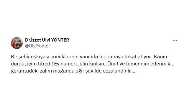 MHP’li İzzet Ulvi Yönter’den Tokat Olayına Sert Tepki