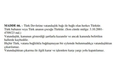 Bahçeli’den Anayasa 66. Madde Tepkisi