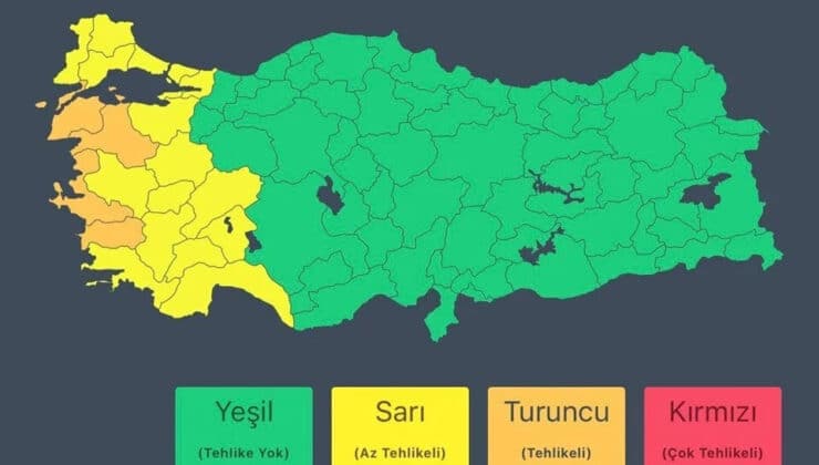 Batı Türkiye’de Sağanak Alarmı