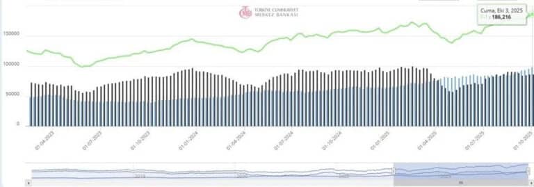 Merkez’in Döviz Rezervi 3,3 Milyar Dolar Arttı