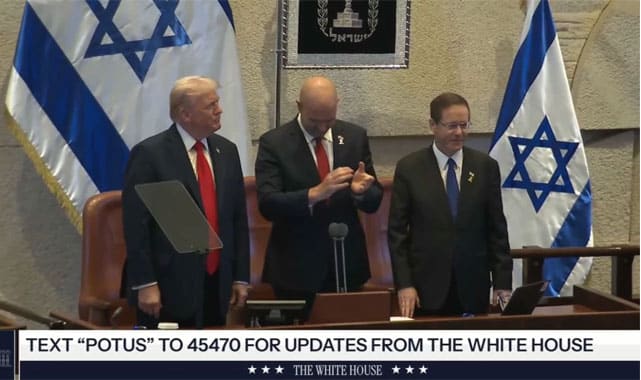 Trump’tan Knesset’te Tarihi Zirve Mesajı