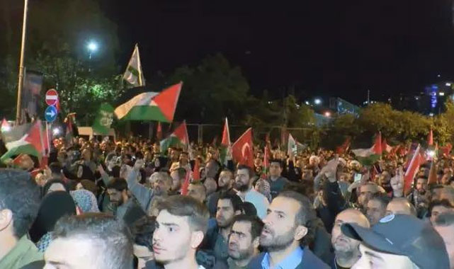 Türkiye’de İsrail’e Protesto Yağdı