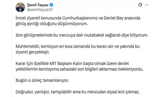 Bahçeli’nin İmralı Sözleri Gündemde