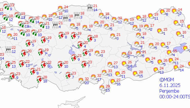 Gökyüzü Batıyı Islatacak Doğuyu Üşütecek!