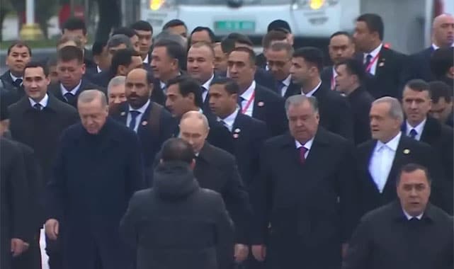 Cumhurbaşkanı Erdoğan Türkmenistan’da!