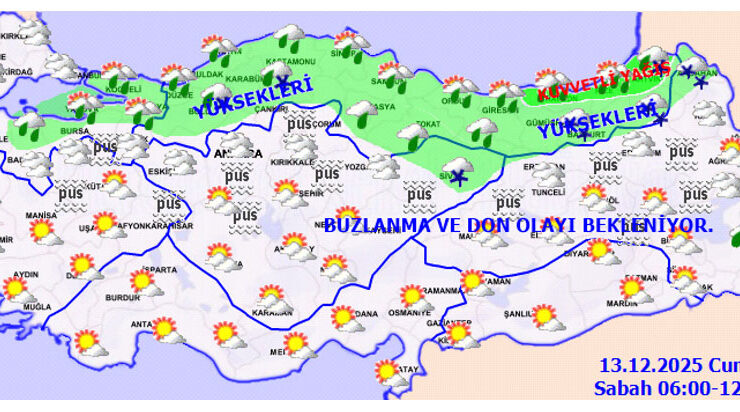Meteorolojiden 5 kente Kar Alarmı