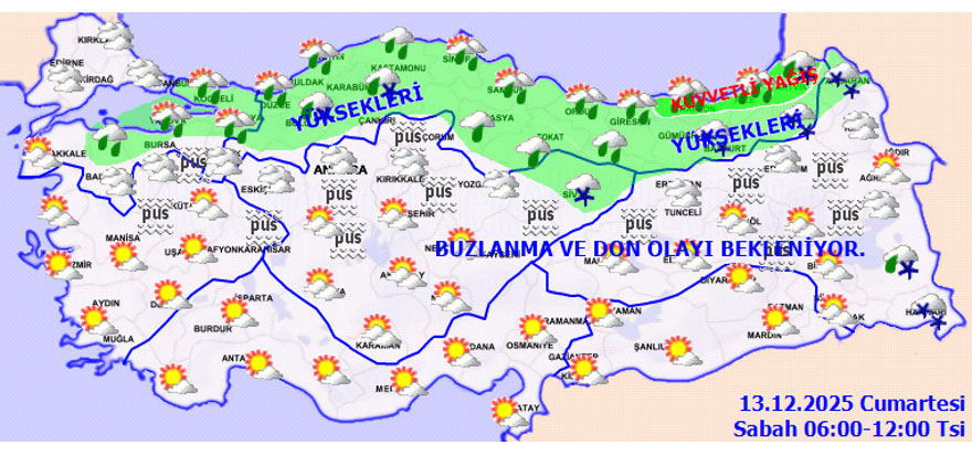 Meteorolojiden 5 kente Kar Alarmı