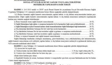 Sağlıkta Yeni Katılım Payı Dönemi