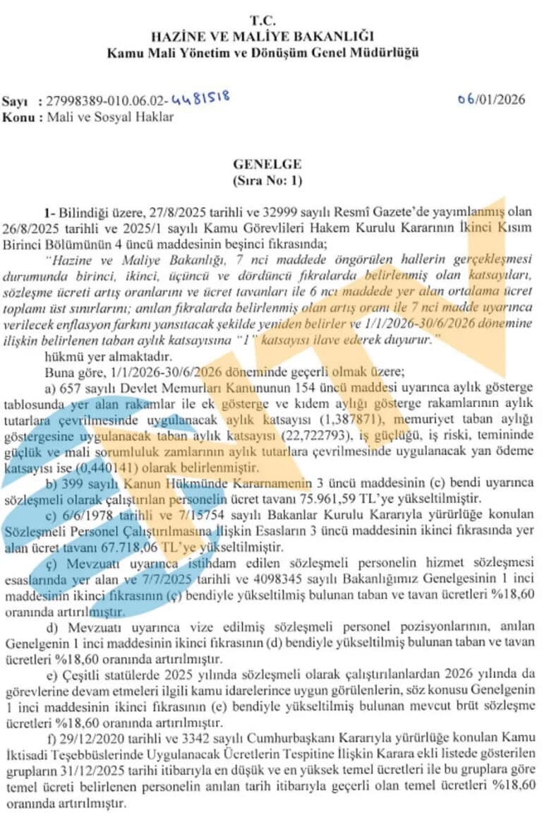 Mali Haklar Genelgesi Resmi Olarak Yayınlandı
