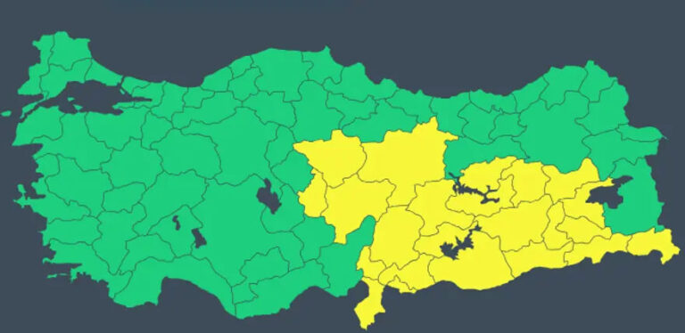 Meteoroloji’den Yoğun Yağış Alarmı
