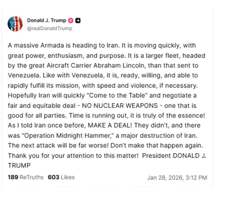 Trump'tan İran'a Büyük Tehdit