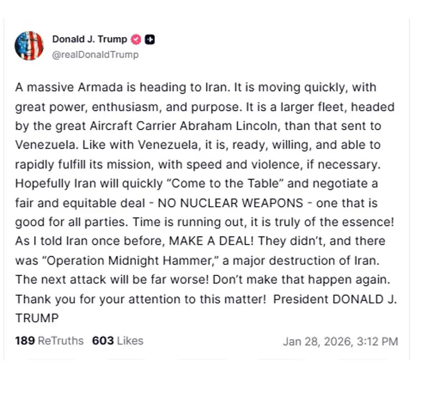 Trump'tan İran'a Büyük Tehdit