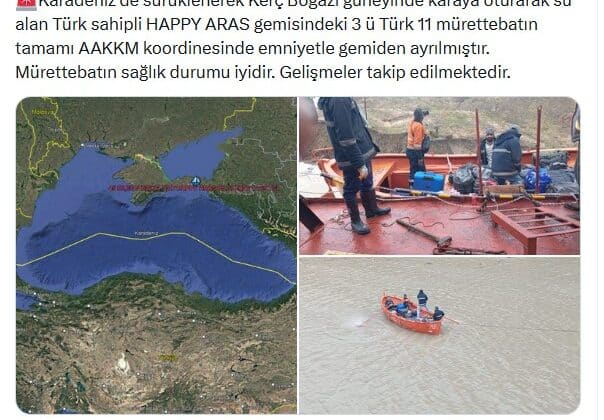 Türk Gemisi Karaya Oturdu