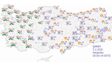 7 İl İçin Kuvvetli Sağanak ve Fırtına Alarmı
