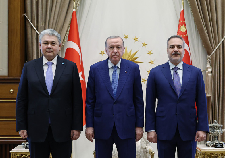 Erdoğan Kazakistan Dışişleri Bakanı İle Görüştü