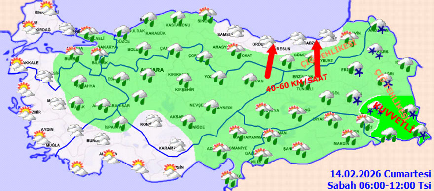 Sıcaklık Batı’da Yükseliyor