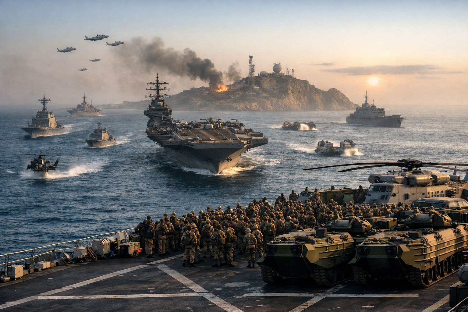 ABD Deniz Gücü Bölgeye İlerliyor